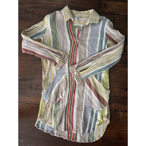 Ivy Jane Women's M Popover Tunic Top Blouse Boho Peasant Retro 70s Look - Picture 5 of 12